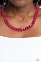 Painted Powerhouse - Pink Necklace