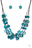 Paparazzi Wonderfully Walla Walla Necklace - Blue - ChiTown Chick Bling Boutique 