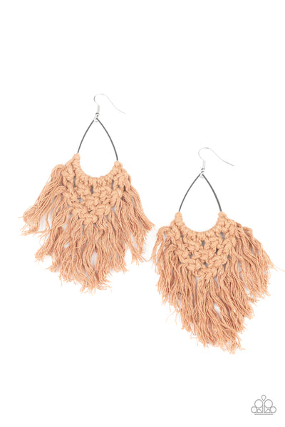 Paparazzi Oh MACRAME, Oh My Earrings - ChiTown Chick Bling Boutique 