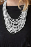 Paparazzi Rio Rainforest Necklace- White - ChiTown Chick Bling Boutique 