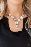 Paparazzi Legendary Luster Necklace- white - ChiTown Chick Bling Boutique 