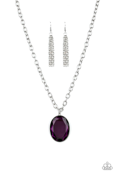 Paparazzi  Light as Heir Necklace- Purple - ChiTown Chick Bling Boutique 