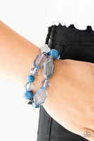 Paparazzi Rockin Rock Candy Blue Bracelet