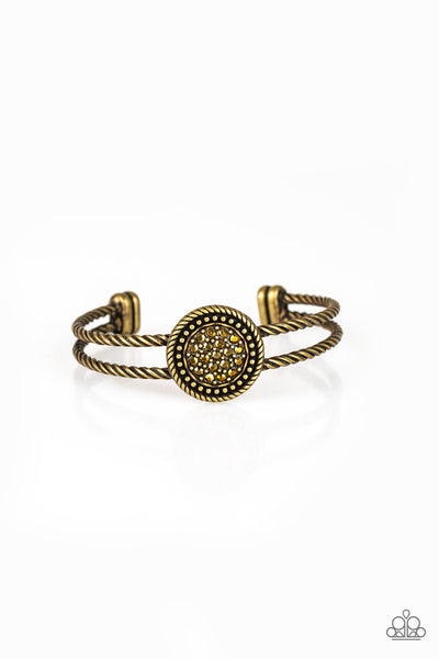 Paparazzi Definitely Dazzling Brass Bracelet