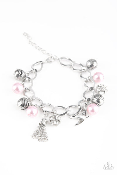 Paparazzi Lady Love Dove Pink Bracelet