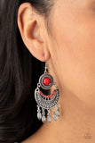 Paparazzi Mantra to Mantra Red Earrings