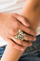 Paparazzi Sky High Butterfly Brass Ring