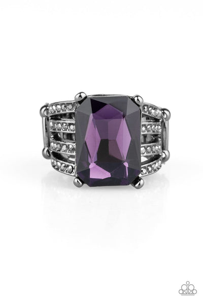 Paparazzi Expect Heavy Reign Purple Ring - ChiTown Chick Bling Boutique 