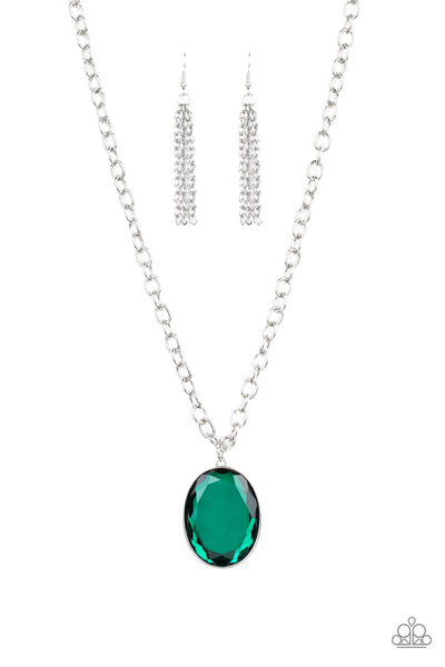 Paparazzi  Light as Heir Necklace- Green - ChiTown Chick Bling Boutique 