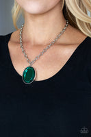 Paparazzi  Light as Heir Necklace- Green - ChiTown Chick Bling Boutique 