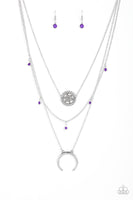 Paparazzi Lunar Lotus Purple Necklace