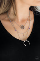 Paparazzi Lunar Lotus Purple Necklace