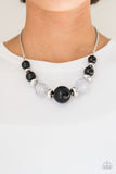 Paparazzi Daytime Drama Necklace - Black - ChiTown Chick Bling Boutique 