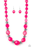 Paparazzi Dine and Dash - Pink Necklace