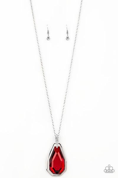 Maven Magic - Red Necklace - ChiTown Chick Bling Boutique 