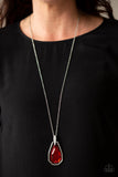 Maven Magic - Red Necklace - ChiTown Chick Bling Boutique 