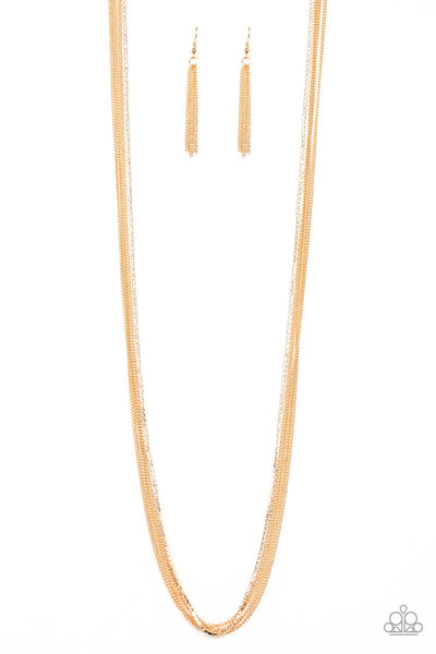 Paparazzi SLEEK and Destroy Gold Necklace