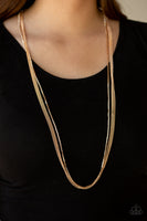 Paparazzi SLEEK and Destroy Gold Necklace