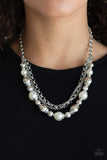 Paparazzi 5th Avenue Romance White Necklace