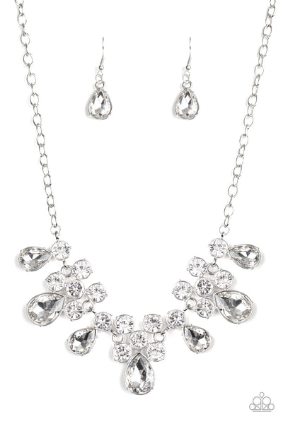 Paparazzi Debutante Drama - White Necklace - ChiTown Chick Bling Boutique 