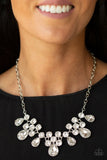 Paparazzi Debutante Drama - White Necklace - ChiTown Chick Bling Boutique 