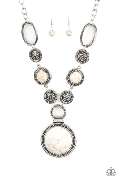 Paparazzi Sedona Drama White Bracelet