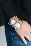 Paparazzi Nature Bound - White Cuff Bracelet - ChiTown Chick Bling Boutique 