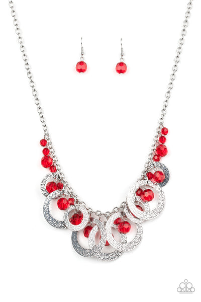 Paparazzi Turn It Up Red Necklace