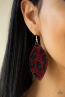 Paparazzi GRR-irl Power! - Red Earrings - ChiTown Chick Bling Boutique 