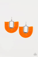 Paparazzi Tassel Tropicana Earrings- Orange - ChiTown Chick Bling Boutique 