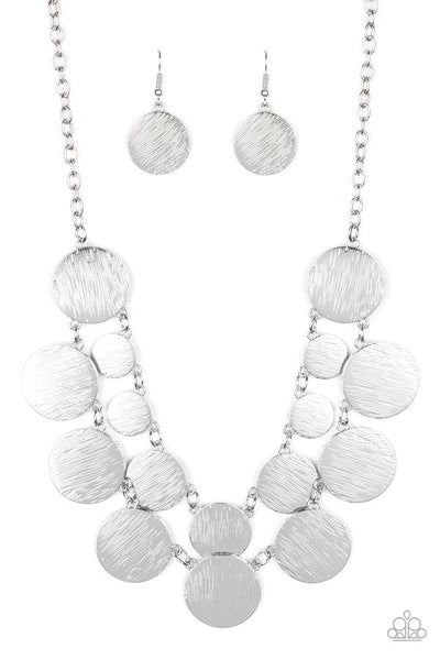 Paparazzi Stop and Reflect Silver Necklace