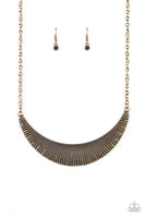 Paparazzi Modern Day Moonshine Brass Necklace