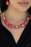 Paparazzi Girl Grit Red Necklace