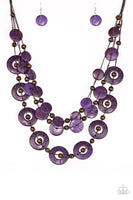 Paparazzi Catalina Coastin Necklace - Purple - ChiTown Chick Bling Boutique 