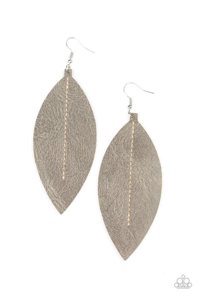 Paparazzi Naturally Beautiful Silver Earrings