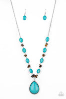 Paparazzi Desert Diva Blue Necklace