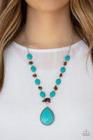 Paparazzi Desert Diva Blue Necklace