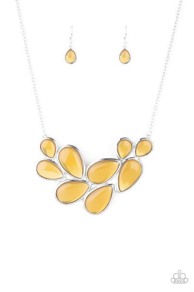 Paparazzi Iridescently Irresistible Yellow Necklace