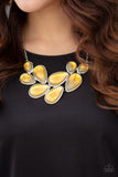 Paparazzi Iridescently Irresistible Yellow Necklace