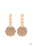 Paparazzi Idolized Illumination Gold Earrings