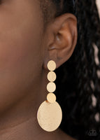 Paparazzi Idolized Illumination Gold Earrings