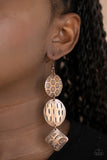 Paparazzi Mixed Movement Copper Earrings