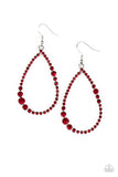 Paparazzi Diva Dimension Red Earrings