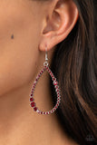 Paparazzi Diva Dimension Red Earrings