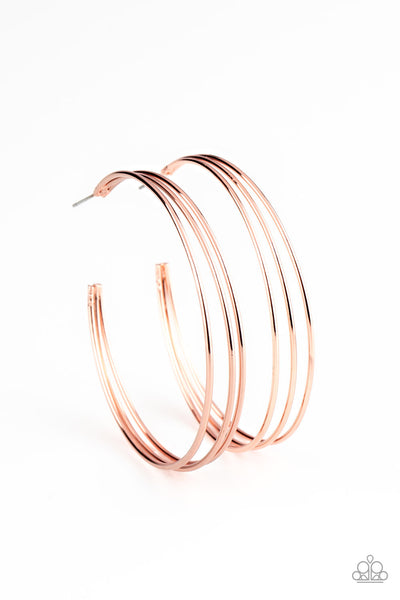 Paparazzi Rimmed Radiance Copper Earrings