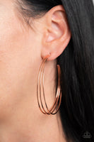 Paparazzi Rimmed Radiance Copper Earrings