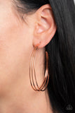 Paparazzi Rimmed Radiance Copper Earrings