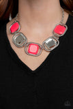 Paparazzi Pucker Up Pink Necklace