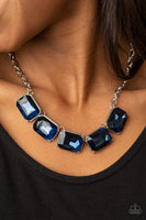 Paparazzi Deep Freeze Diva Blue Necklace