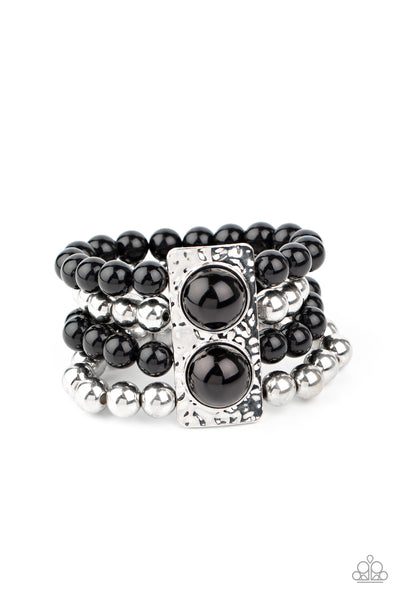 Paparazzi WEALTH-Conscious Black Bracelet